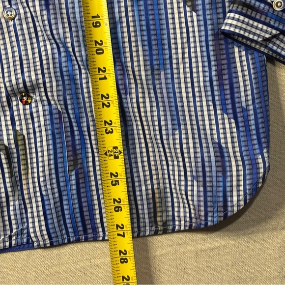 Luchiano Visconti Black Shirt Mens Sz Small Polka Dot Geometric Long Sleeve - Picture 5 of 5